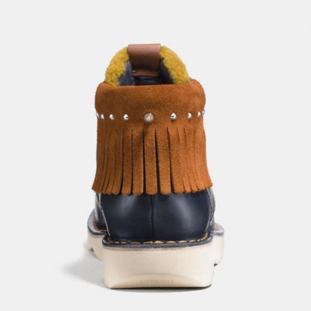 Coach Troopa High Top Shearling Derby Boots - Picture 6 of 13